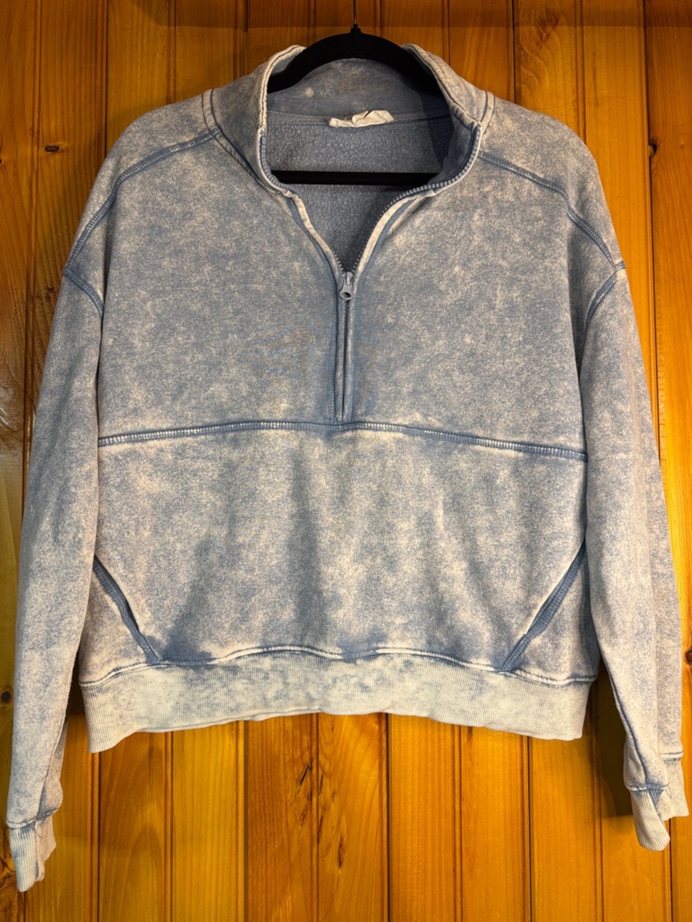 Sage & Stone Stone-Washed Blue Quarter-Zip Women's Sweatshirt